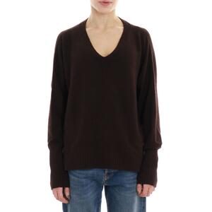 MAGLIA SCOLLO V MARRONE